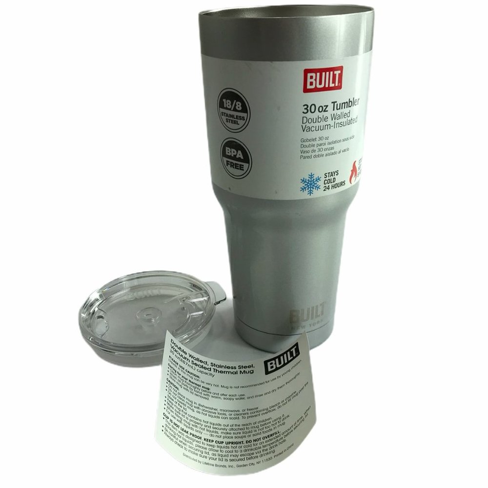 BUILT 30 Oz Tumbler Double Walled Vacuum-Insulated